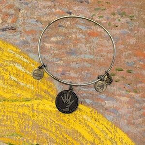 Alex and Ani Rafaellian Silver Hand in Hand Motherhood Adjustable Charm Bracelet